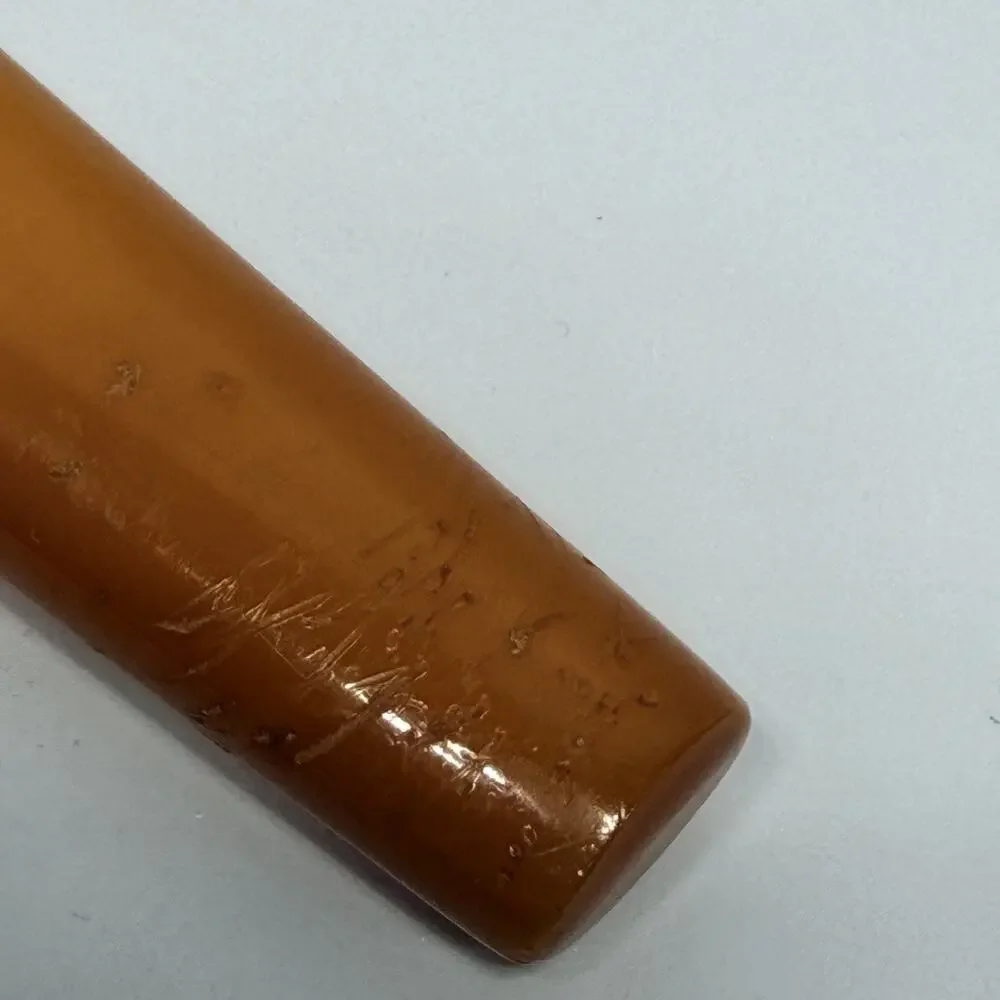Butterscotch Bakelite Beveled Glass Handheld Vanity Mirror Elizabeth Arden 12